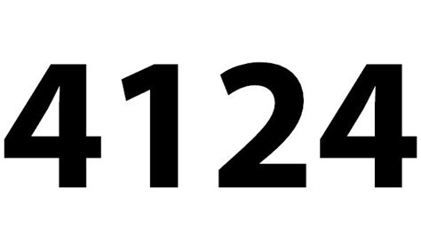 Zahl 4124