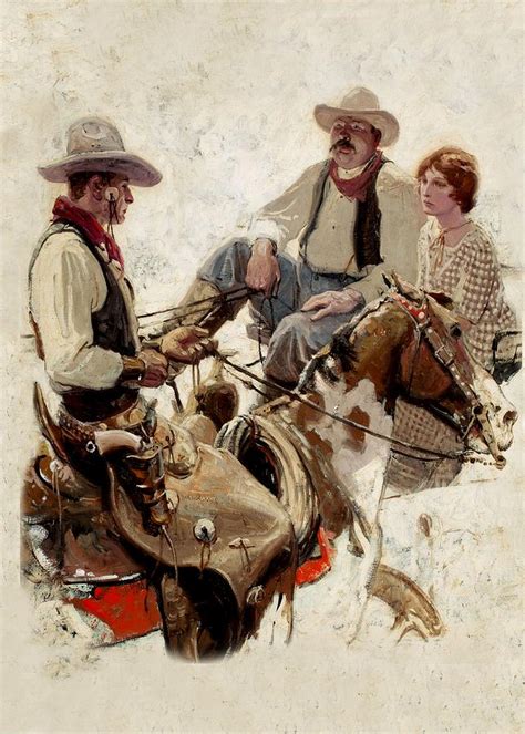 Cowboy And City Girl Herbert M Stoops Digital Art By Herbert Morton