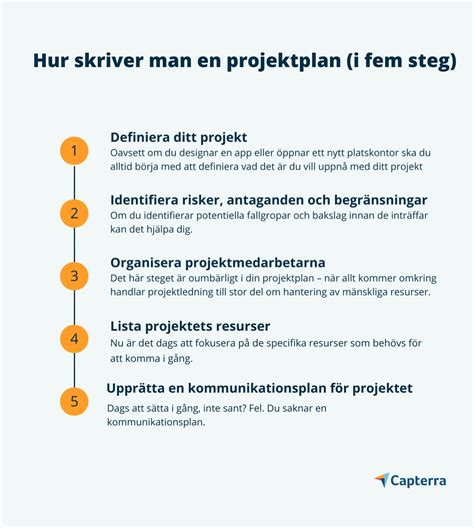 Hur Skriver Man En Projektplan I 5 Steg