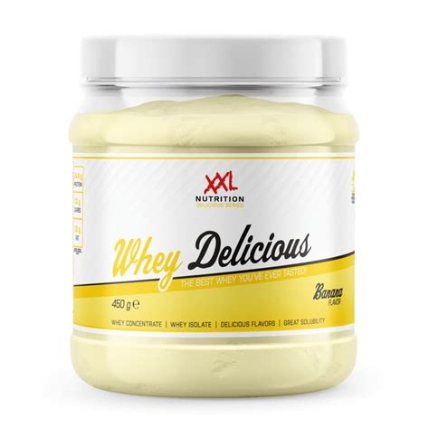 XXL Nutrition Whey Delicious Banaan 450 gr | Plein.nl