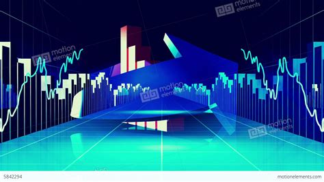 blue finance  business concept stock animation