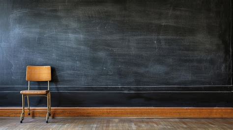 Premium Photo Blank Chalkboard On The Wall