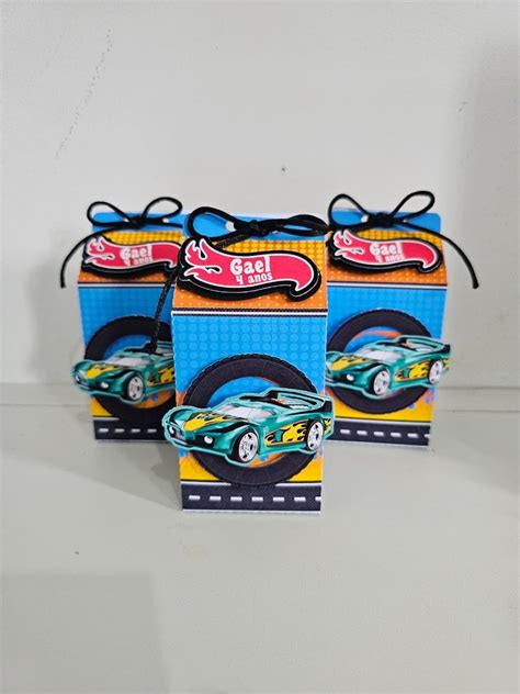 Hot Wheels Kit Lembrancinhas Personalizadas Caixas Und Elo