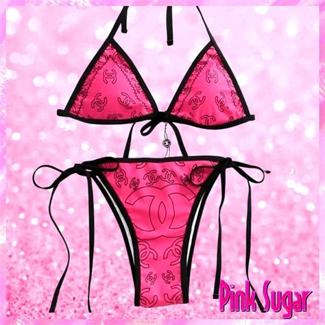 Chanel Designer Bikini In Hot Pink Pink Sugar Fashion