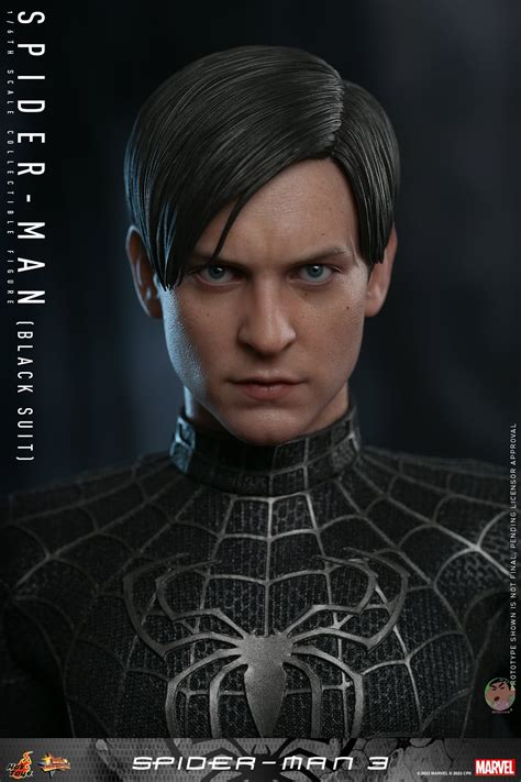 Hot Toys MMS727 Spider Man 3 Black Suit 1 6th Scale Collectible Figure