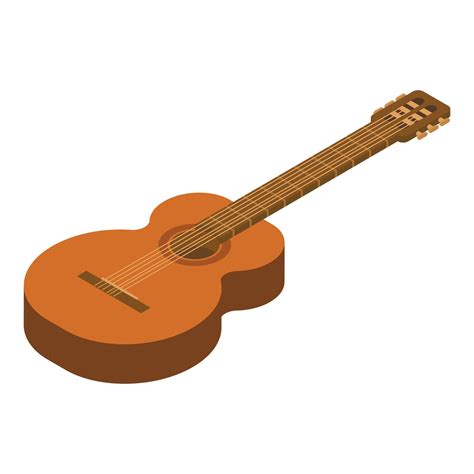 Acoustic Guitar Icon Isometric Style 15510737 Vector Art At Vecteezy