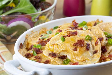 Cheesy Bacon Pierogi Bake | MrFood.com