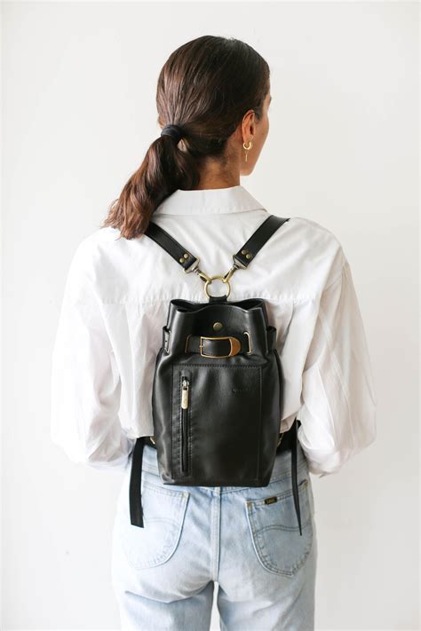 Black Leather Shoulder Bag | Leather Sling Bag - Qisabags