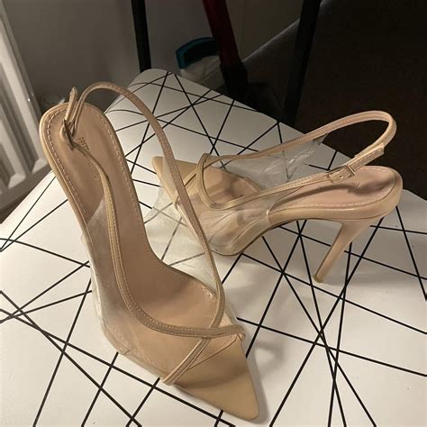 Inch Clear Nude Heel Super Classy Great For A Depop