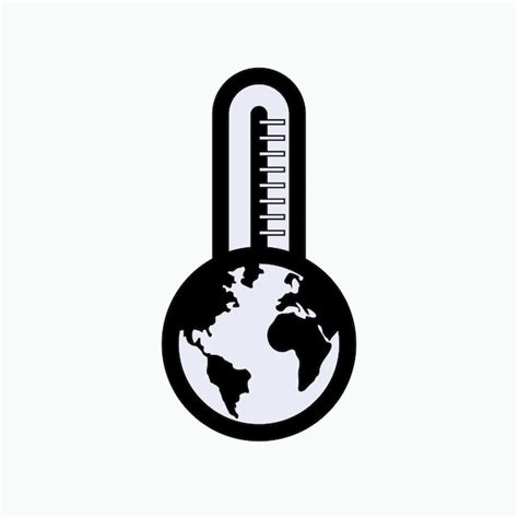 Premium Vector | Global warming icon climate change earth temperature ...