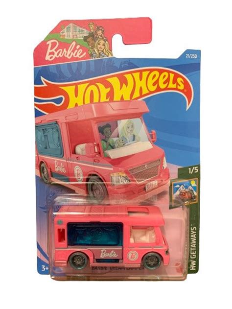 Two Hot Wheels Barbie Dream Campers Pink HW Getaways Rare Etsy