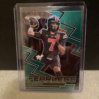 Panini Prizm Draft Picks Fearless Green Prizm F C J Stroud