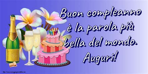 Cartoline di compleanno Buon compleanno è la parola più bella del