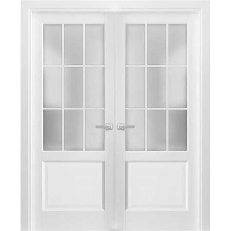 Sartodoors 84 In X 96 In Single Panel White Finished Pine Wood