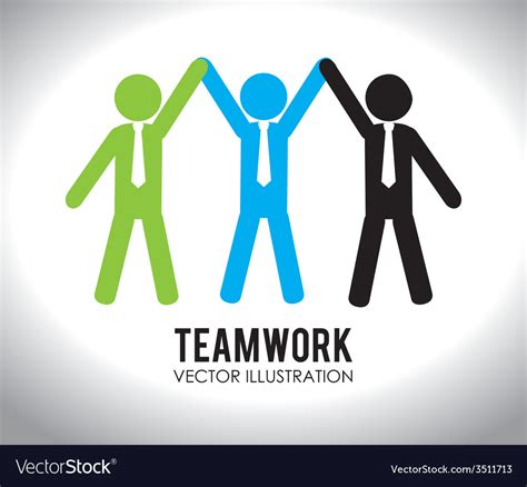 Teamwork Design Royalty Free Vector Image Vectorstock