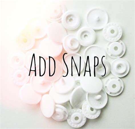 how to add snaps