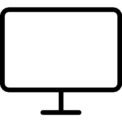 Flat Screen Monitor Vector SVG Icon SVG Repo