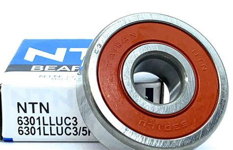 NTN 6301 LLU CC3 Deep Groove Ball Bearings 12x37x12mm 6301 2RS 6301RS ...