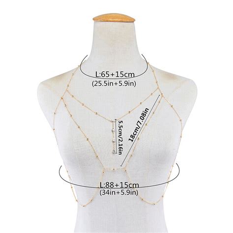 Women Bra Waist Belly Crossover Body Chain Harness Necklace Beach Bikini Jewelry Ebay
