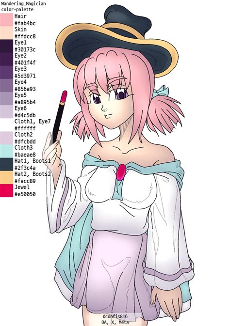 Wandering Magician Color Palette By Confis816 On Deviantart