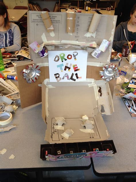 EDCP 301 Cardboard challenge: create an arcade game using recycled