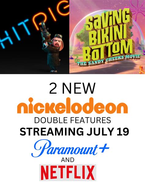 Nickelodeon Double Features Movies Hitpig And Saving Bikini Bottom The Sandy Cheeks Movie