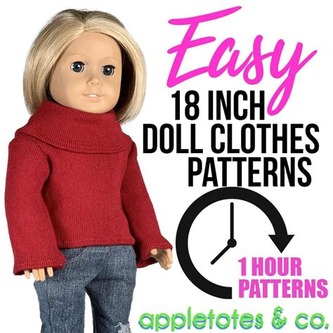 Easy 18 Inch Doll Clothes Patterns One Hour Or Less Artofit