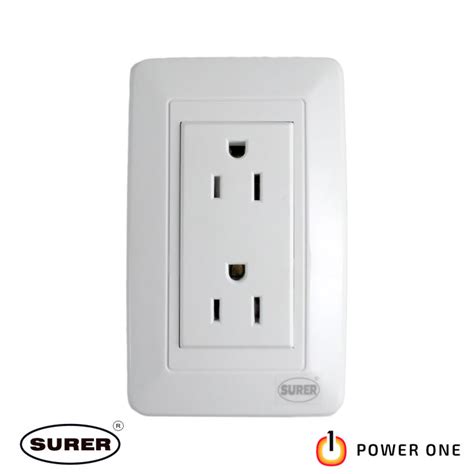 Surer Gang Parallel Outlet With Ground Flush Type Aura Series