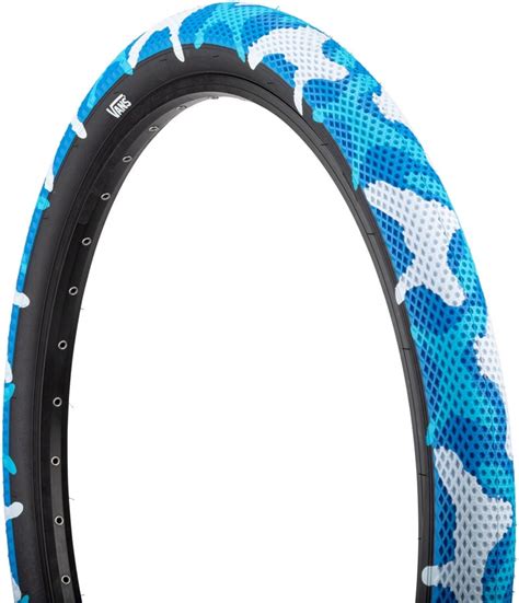 Cult X Vans Tire 29 X 21 Clincher Wire Blue Camoblack Reflective Bmx