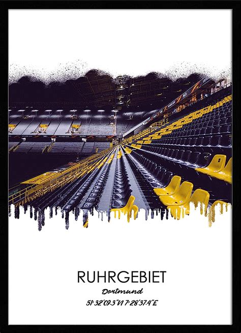 Amazon De Artissimo Design Edition Ruhrgebiets Bild Gerahmt 51x71cm