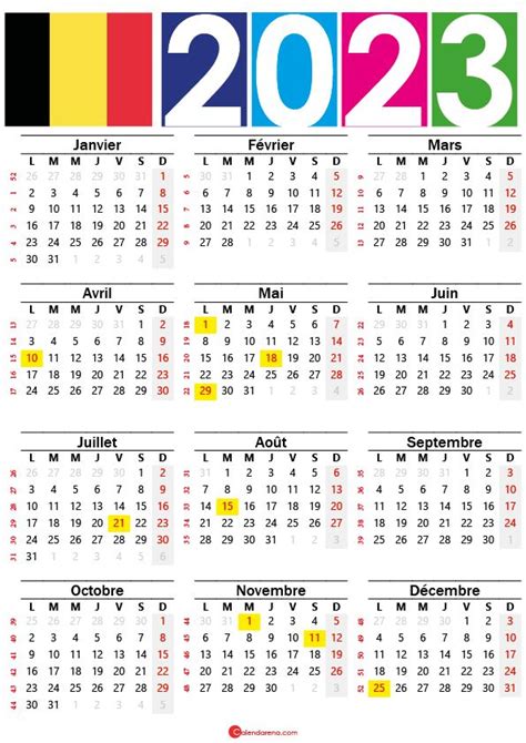 Calendrier Scolaire 2023 2024 Belgique