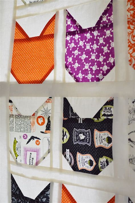 Purrrfect Halloween Mini Quilt Featuring Eek Boo Shriek Fabric Designed