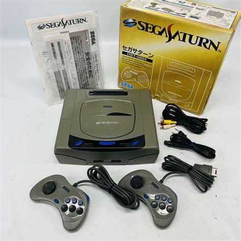 【やや傷や汚れあり】完品・1円〜 Sega Saturn セガ セガサターン Hst 0004 Hst 3210 本体 コントローラー 箱