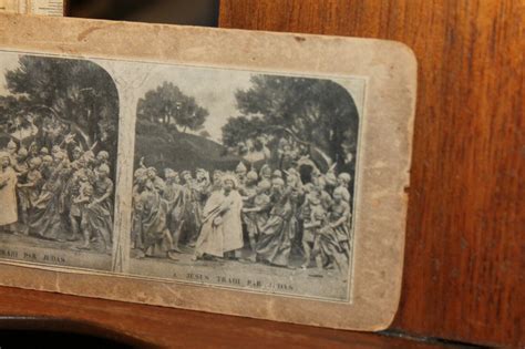 Antique Stereoview Jesus Trahi Par Judas Ebay