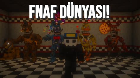 Fnaf DÜnyasinda 1 Gece Minecraft Youtube