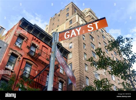 Gay Street In Greenwich Village In New York City Stock Photo Alamy