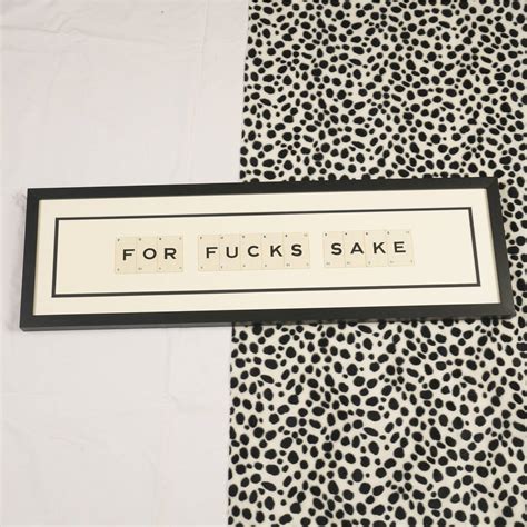 For Fuck S Sake Vintage Sign By Vintage Playing Cards