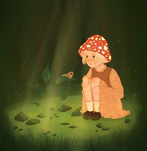 Иллюстрация Дитя леса в стиле 2d, детский, персонажи