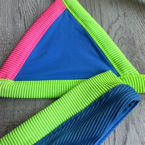 One One Swimwear Swim Oneone Bikini Set Neon Poshmark