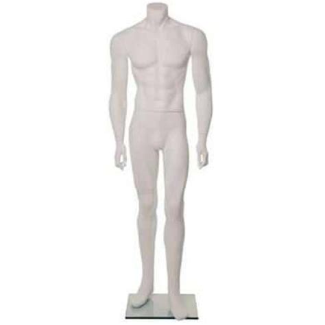 Yorkshire Displays Ltd Ken Headless Male Mannequin White Matt