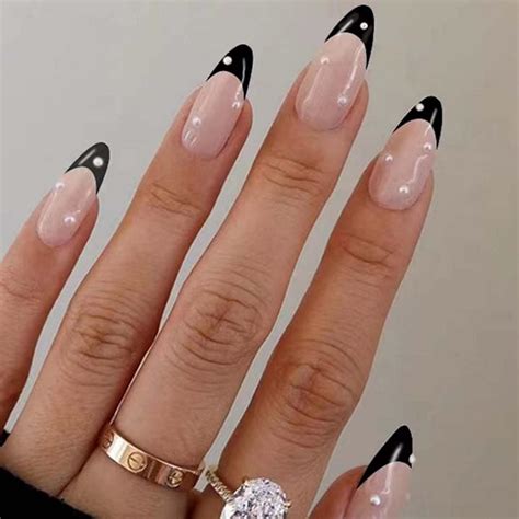 Amazon Hkanlre Nude Press On Nails French Long Fake Coffin Nails Ballerina Tips Full Cover