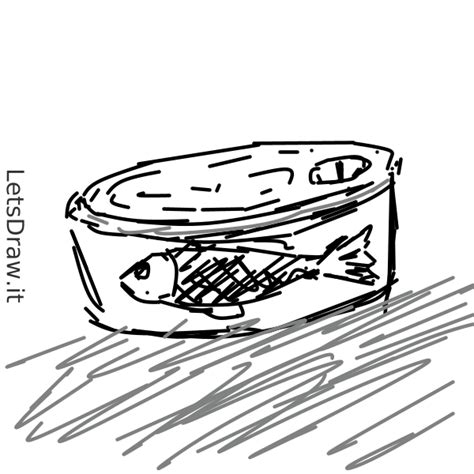 how to draw a sardine