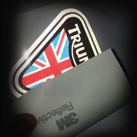 Sticker Calcomanías Reflejante 3m Triumph Inglaterra 2 Pza 198 en