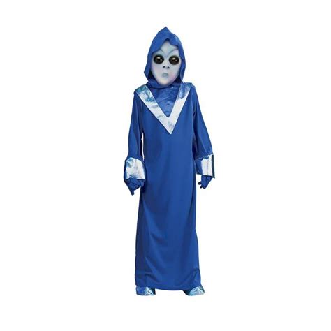 Alien Blue Childs Costume W Mask Cappels