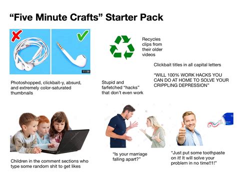 Five Minute Crafts Starter Pack Rstarterpacks