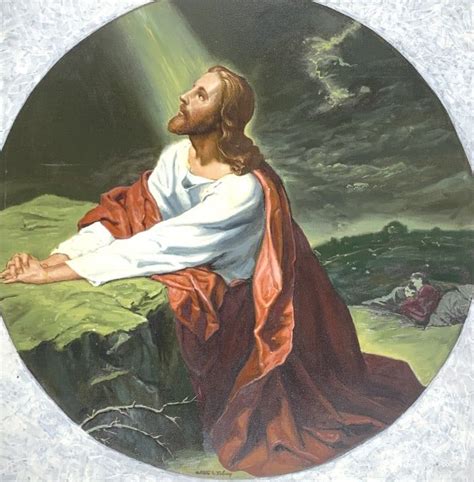 Alton S Tobey Jesus In Prayer Auction