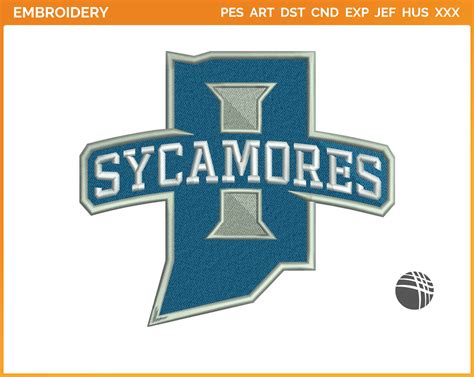 Indiana State Sycamores - Primary Logo - College Sports Embroidery Logo ...