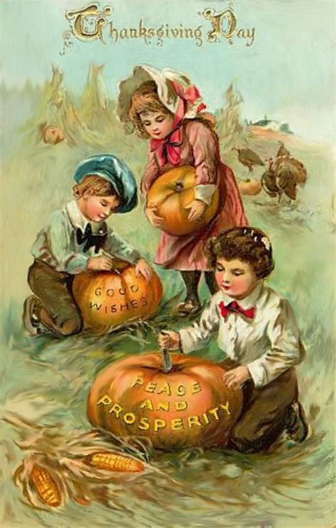 vintage autumn postcards | Victorian Vintage Children Getting Ready for ...