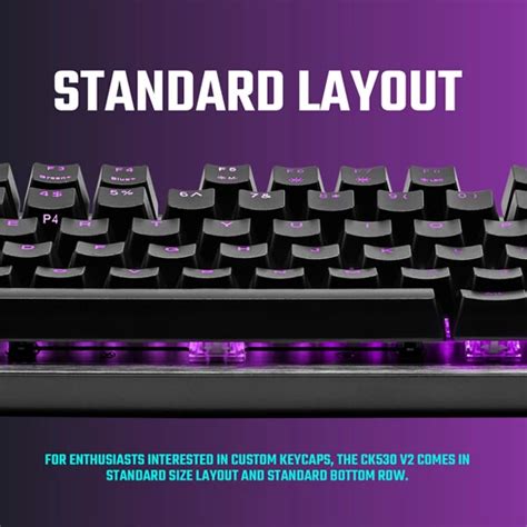 Cooler Master CK530 V2 Mechanical Gaming Keyboard Red Switch