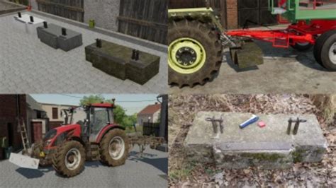 LS22 Beton Gewicht v 1 0 0 0 Gewichte Mod für Landwirtschafts Simulator 22